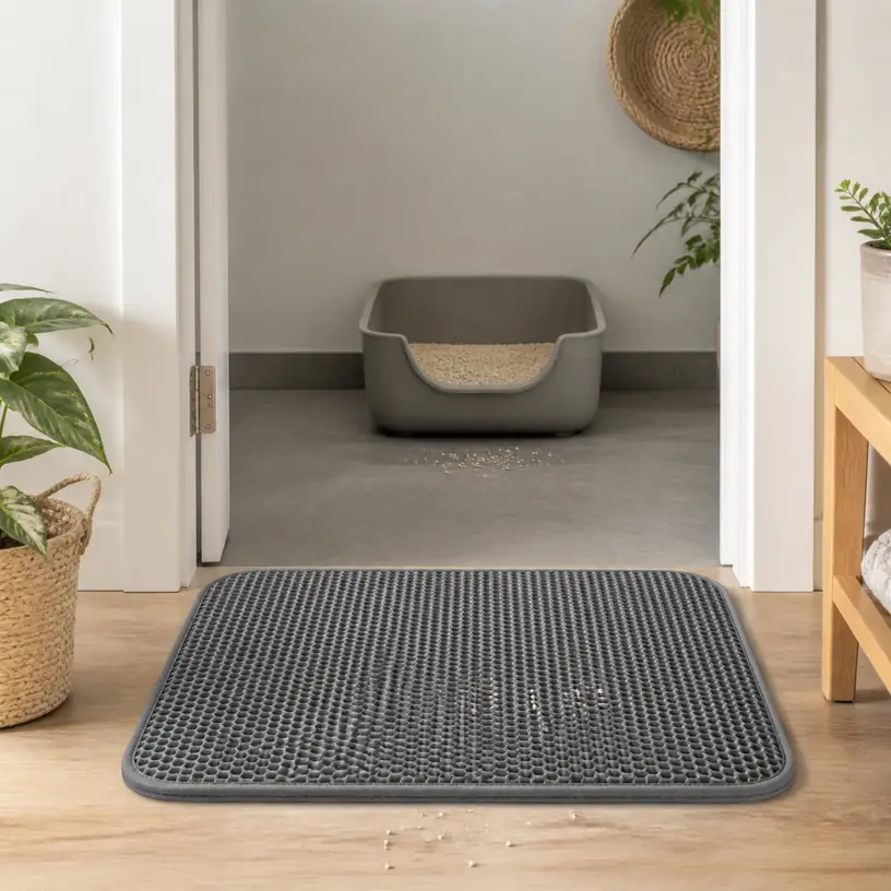 Illustrative image for a cat litter mat buying guide