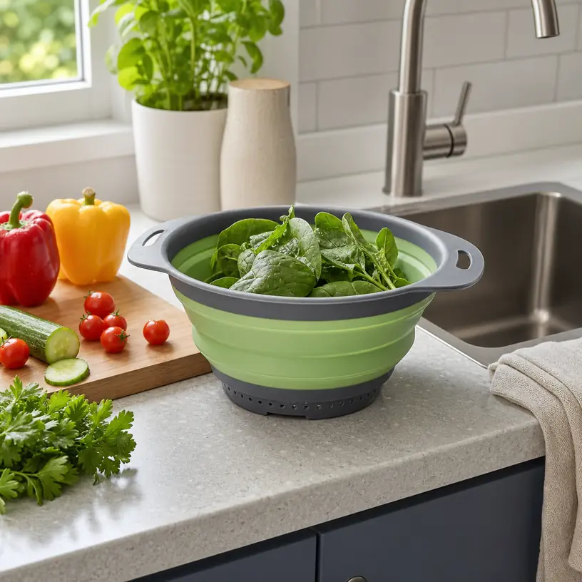 Illustrative image for a collapsible colander buying guide