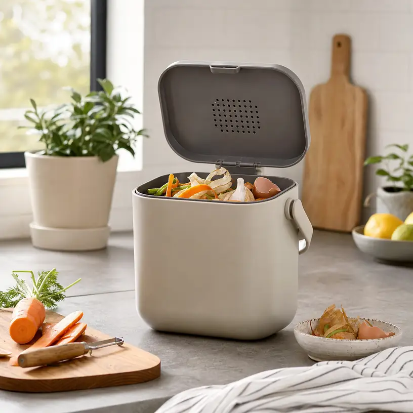 Illustrative image for a countertop compost bin buying guide