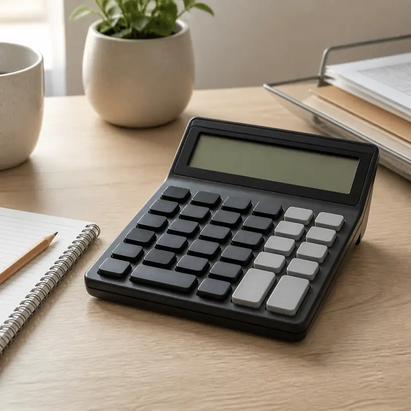 Illustrative image for A Desktop Calculator for Household Numbers: Display, Keys, and Power