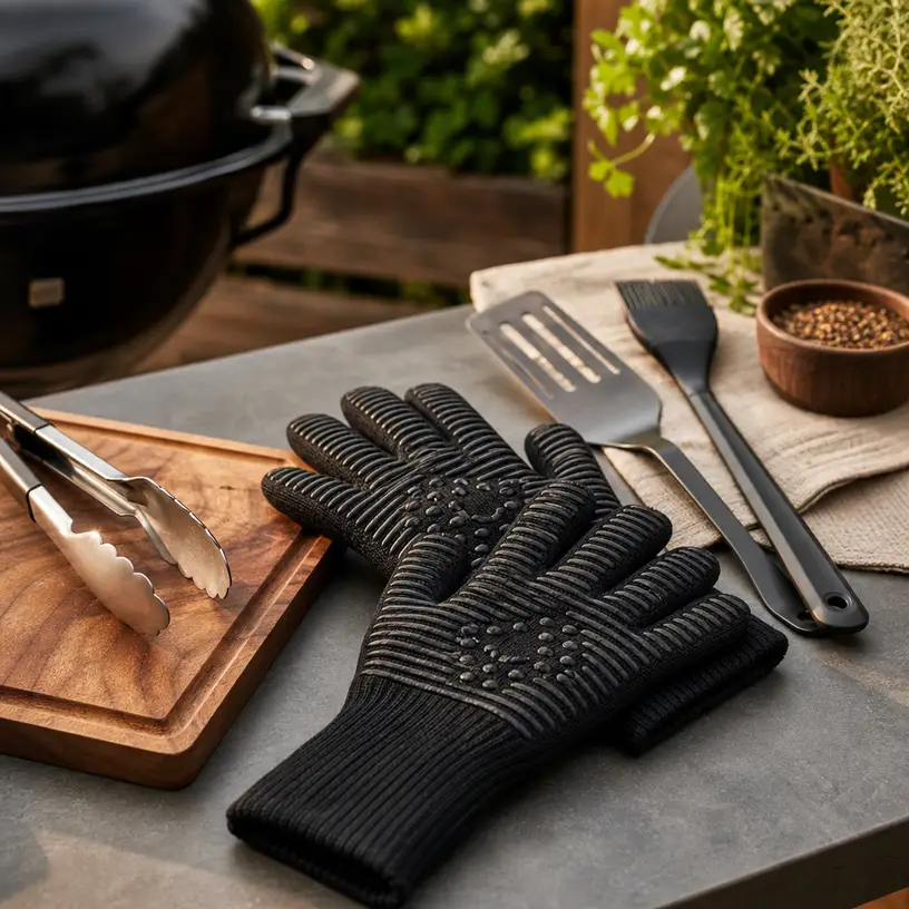 Illustrative image for a grilling gloves buying guide