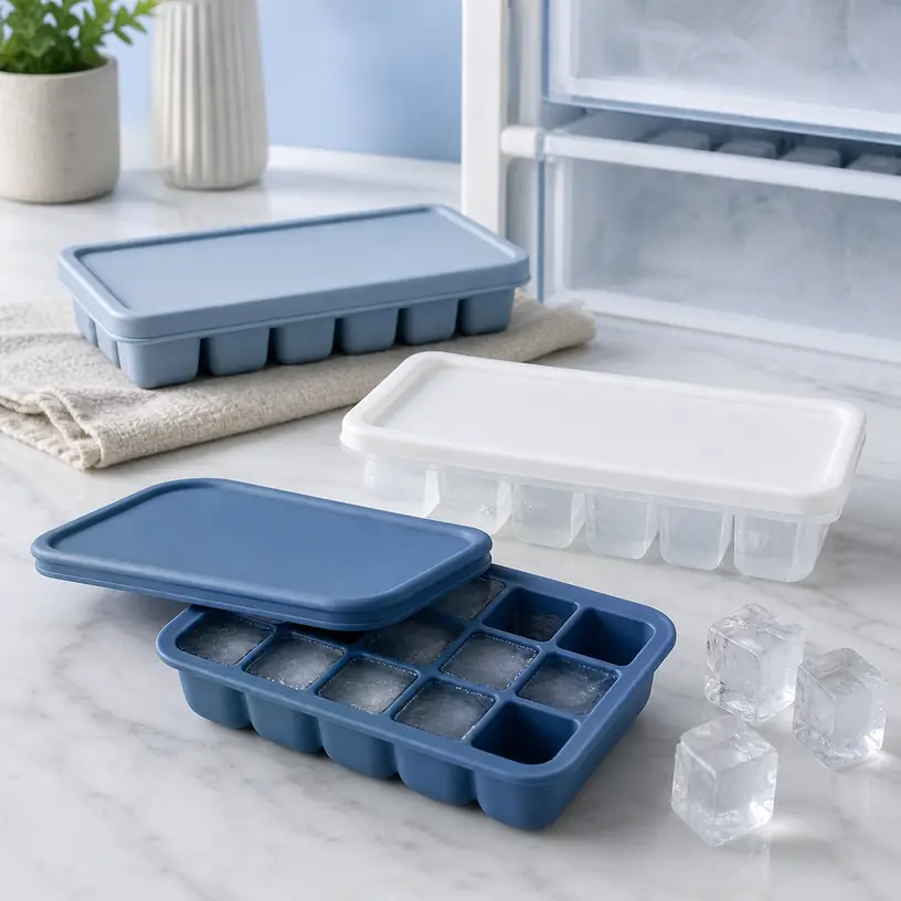 Illustrative image for an ice cube tray with lid buying guide