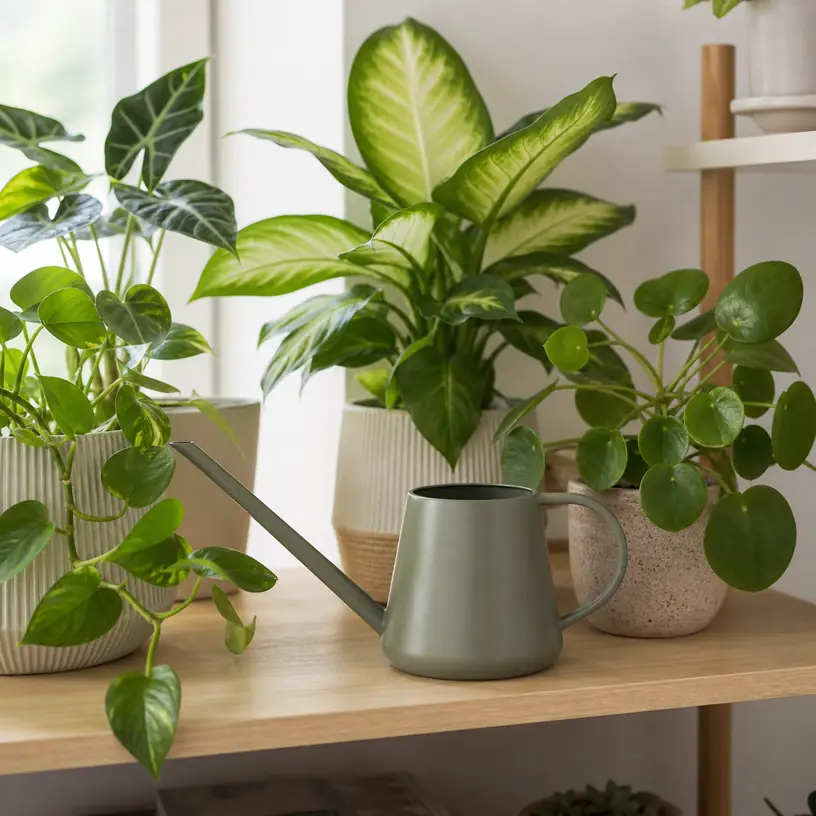 Illustrative image for an indoor houseplant watering can buying guide