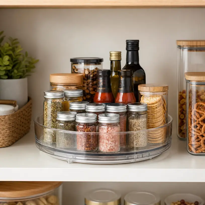 Illustrative image for a rotating pantry turntable buying guide
