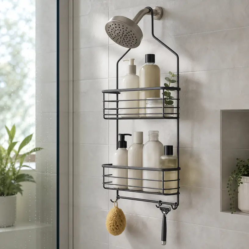 Illustrative image for a shower caddy buying guide