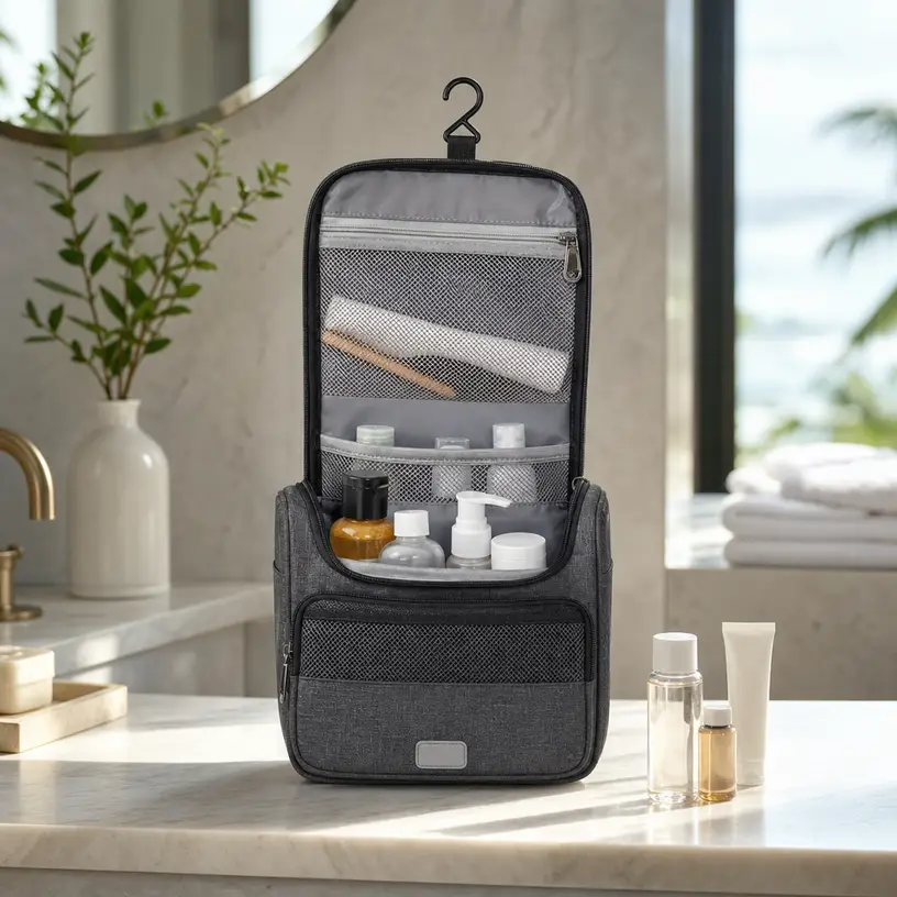 Illustrative image for a travel toiletry bag buying guide
